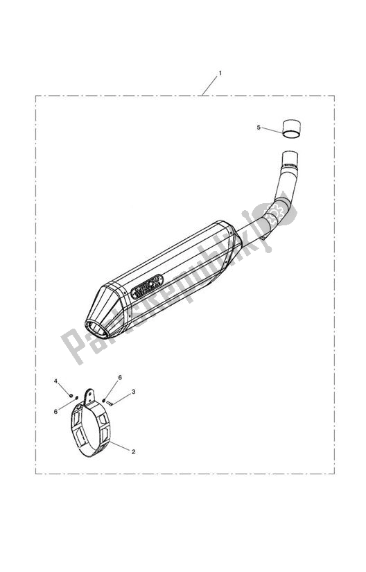 Todas as partes de Silencer, Slip On, Arrow do Triumph Tiger Explorer 1215 2012 - 2016