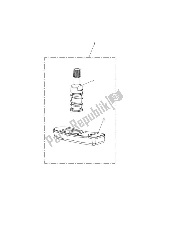 All parts for the Tpms, Row of the Triumph Tiger Explorer 1215 2012 - 2016
