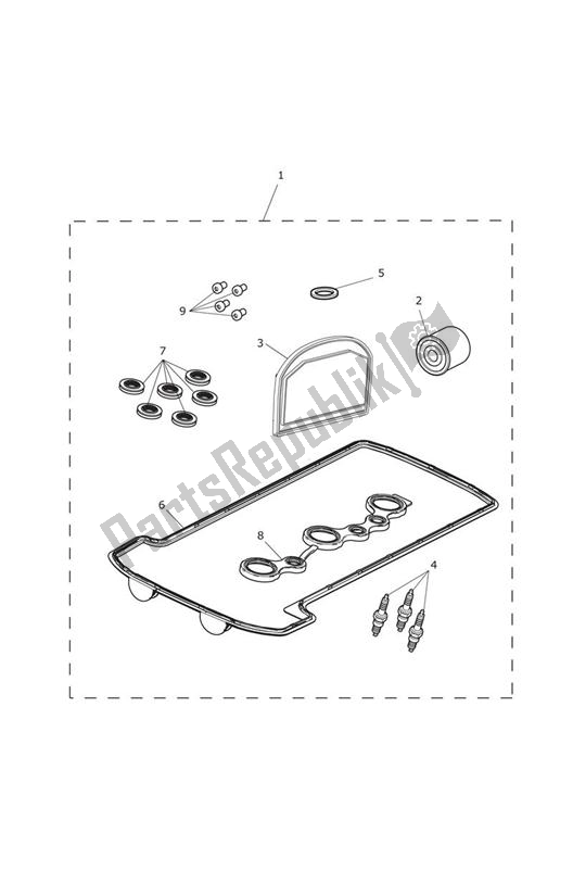Toutes les pièces pour le Engine Service Kit du Triumph Tiger Explorer XC 1215 2013 - 2016