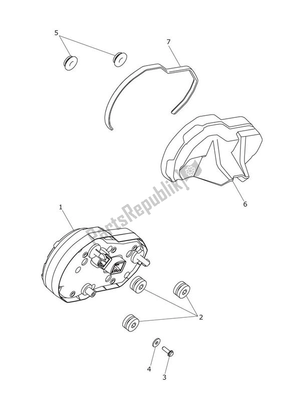 All parts for the Instruments of the Triumph Tiger Explorer XC 1215 2013 - 2016