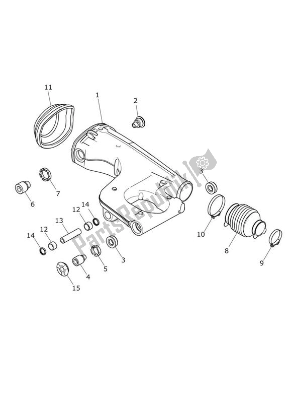 Todas las partes para Basculante Trasero de Triumph Tiger Explorer XC 1215 2013 - 2016