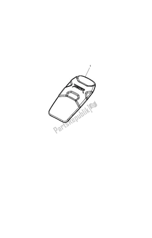 Toutes les pièces pour le Rubber Fuel Tank Pad Kit du Triumph Tiger Explorer XC 1215 2013 - 2016