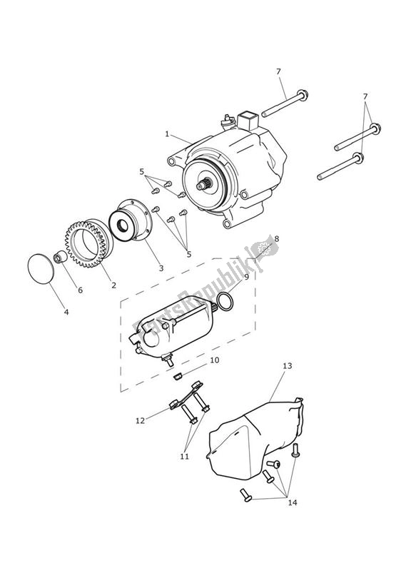 Todas las partes para Arrancador Y Alternador de Triumph Tiger Explorer XC 1215 2013 - 2016