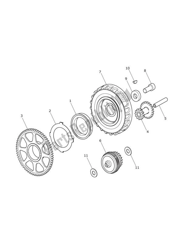 Todas las partes para Engranajes De Arranque de Triumph Tiger Explorer XC 1215 2013 - 2016