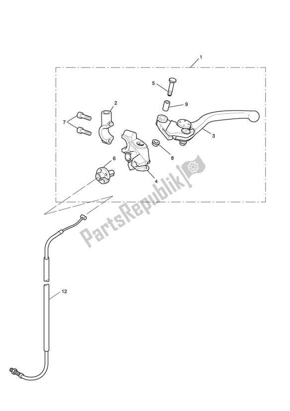 All parts for the Clutch Controls of the Triumph Tiger Sport 1215 2013 - 2016