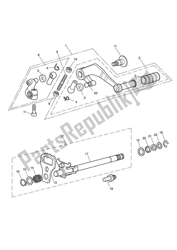 Todas las partes para Mecanismo De Cambio De Marcha de Triumph Tiger Sport 1215 2013 - 2016