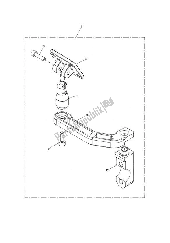 All parts for the Gps Mount Kit of the Triumph Tiger Sport 1215 2013 - 2016