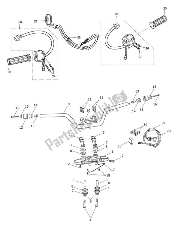 Todas las partes para Manillares E Interruptores de Triumph Tiger Sport 1215 2013 - 2016