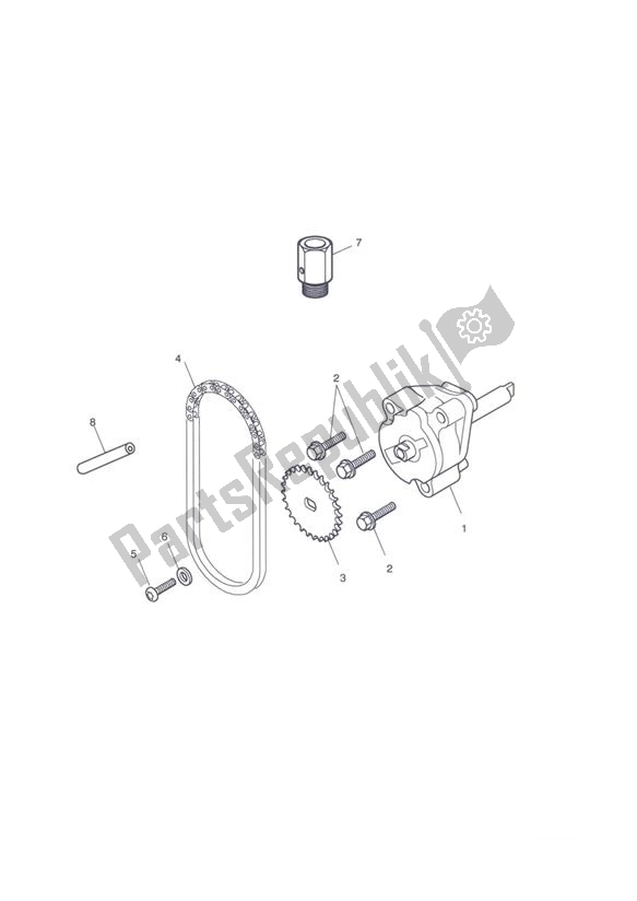 All parts for the Oil Pump & Drive of the Triumph Tiger Sport 1215 2013 - 2016