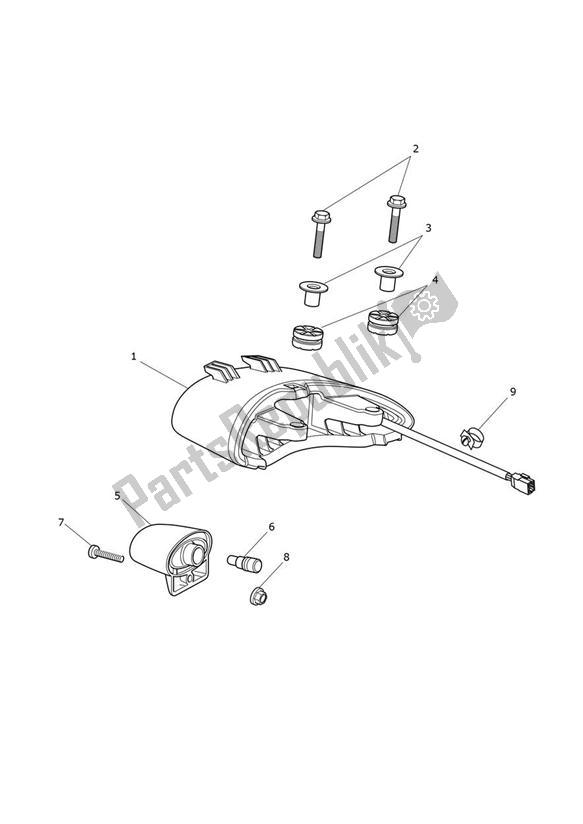 Todas las partes para Luz Trasera de Triumph Tiger Sport 1215 2013 - 2016