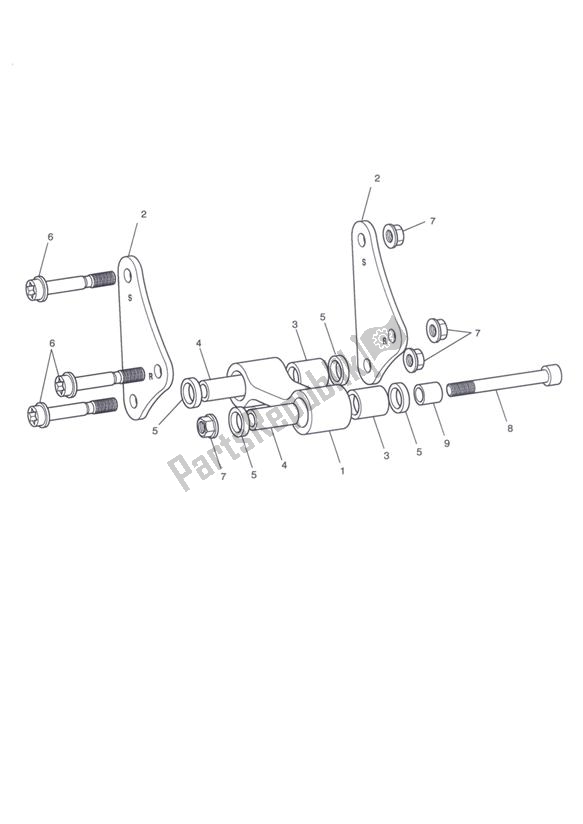 Todas las partes para Varillaje De Suspensión Trasera de Triumph Tiger Sport 1215 2013 - 2016