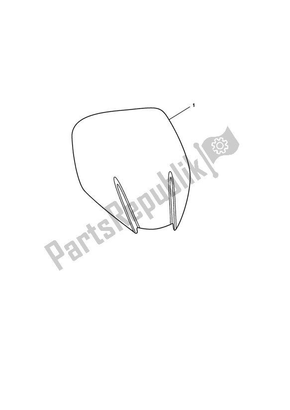 All parts for the Screen Kit, Touring, Type 2 of the Triumph Tiger Sport 1215 2013 - 2016