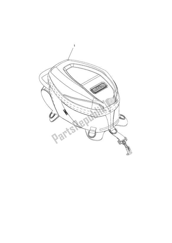 All parts for the Tank Bag, 10-15l of the Triumph Tiger Sport 1215 2013 - 2016