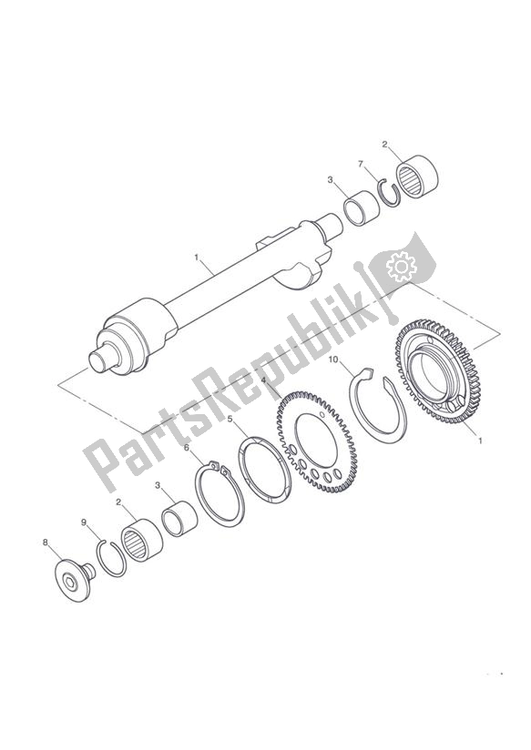 Tutte le parti per il Equilibratore del Triumph Tiger Sport 1215 2013 - 2016