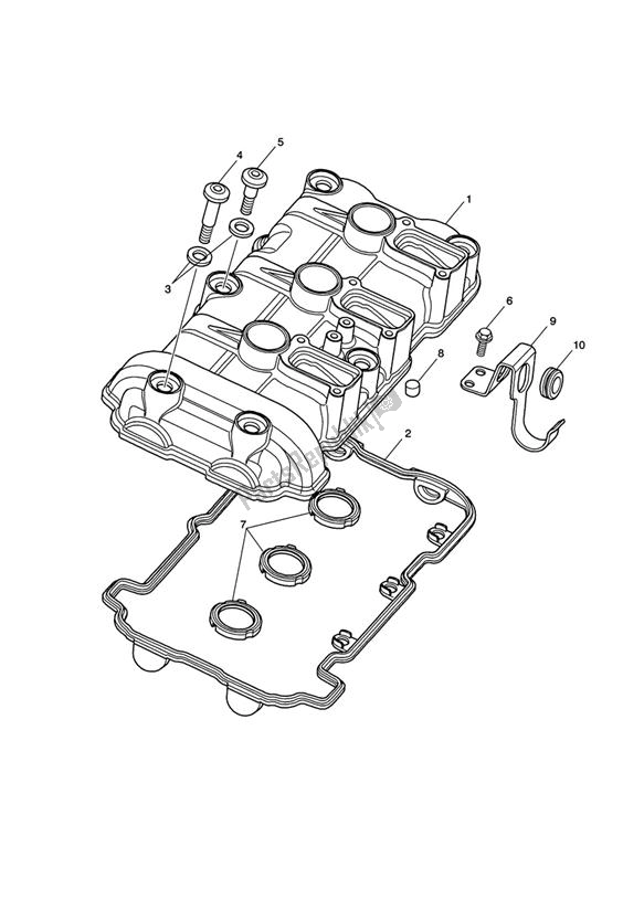Alle onderdelen voor de Cam Deksel van de Triumph Tiger Sport 1215 2013 - 2016
