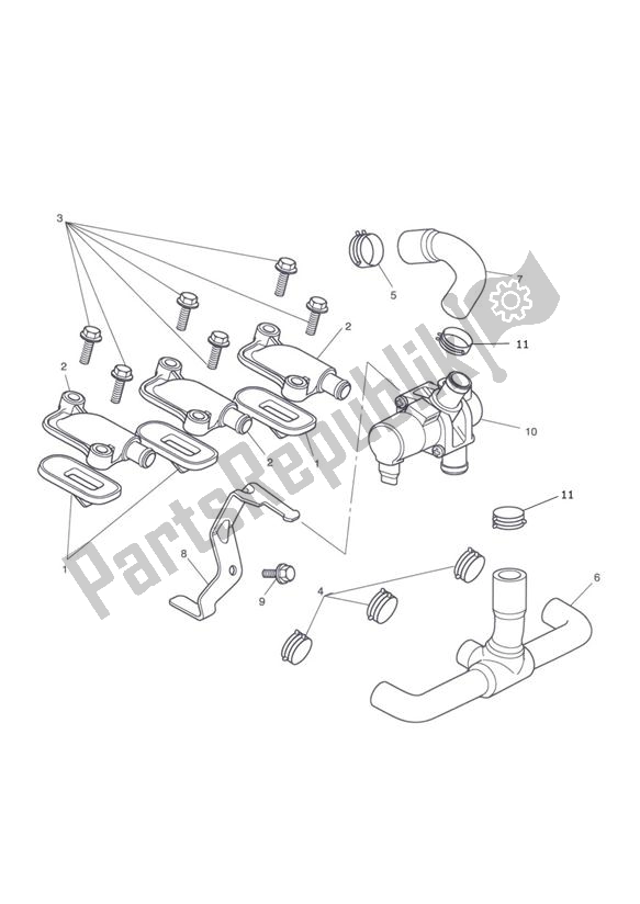 Toutes les pièces pour le Contrôle Des émissions du Triumph Tiger Sport 1215 2013 - 2016