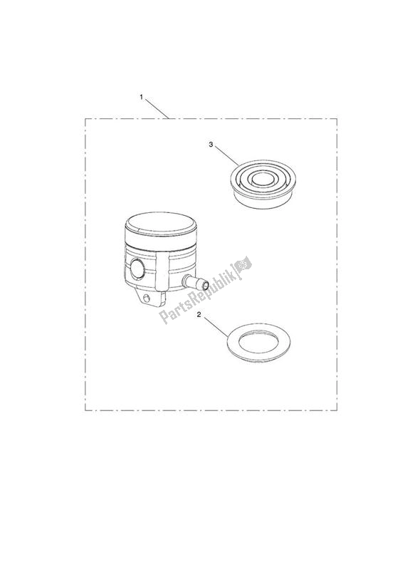 All parts for the Front Brake Reservoir of the Triumph Tiger Sport 1215 2013 - 2016