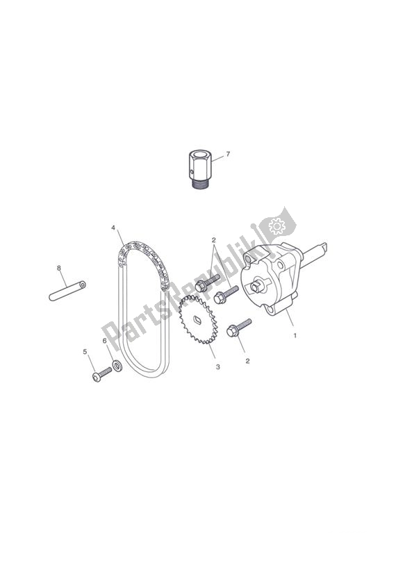 Tutte le parti per il Pompa Dell'olio E Trasmissione del Triumph Tiger Sport 1215 2013 - 2016