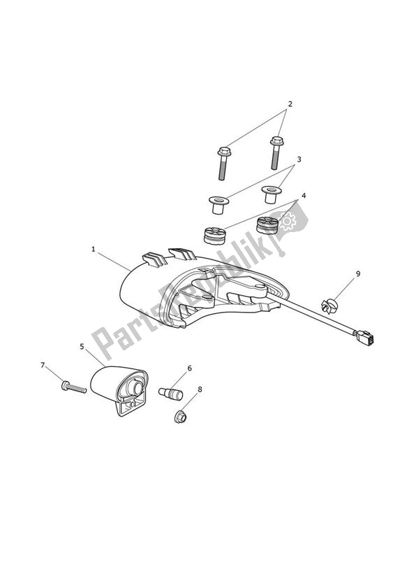 Toutes les pièces pour le Feu Arrière du Triumph Tiger Sport 1215 2013 - 2016