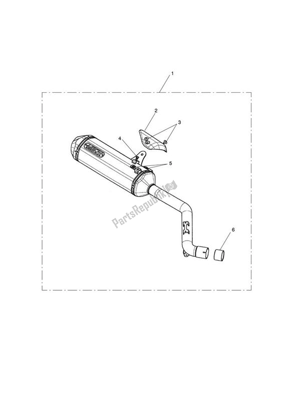 Alle onderdelen voor de Silencer, Slip-on Assy, Arrow van de Triumph Tiger Sport 1215 2013 - 2016