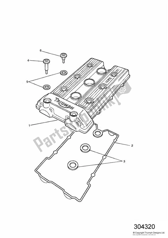 Toutes les pièces pour le Cam Cover 4902 > du Triumph Trident 750 1992 - 1995