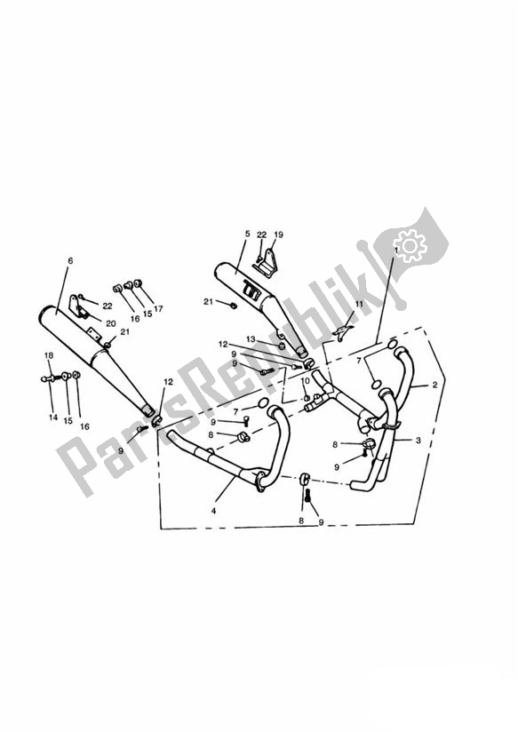 Toutes les pièces pour le Exhaust System > 4901 du Triumph Trident 750 1992 - 1995