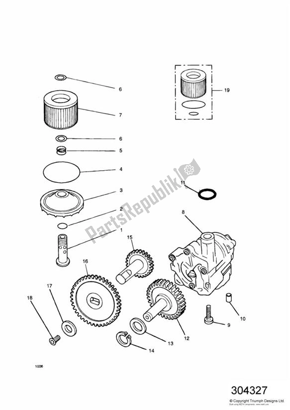 Wszystkie części do System Smarowania Triumph Trident 750 1992 - 1995