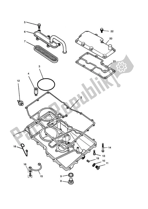 Tutte le parti per il Sump del Triumph Trident 750 1992 - 1995