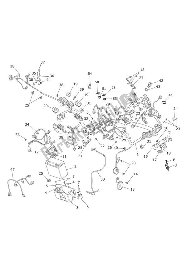 All parts for the Electrical Equipment of the Triumph Trophy 1215 2013