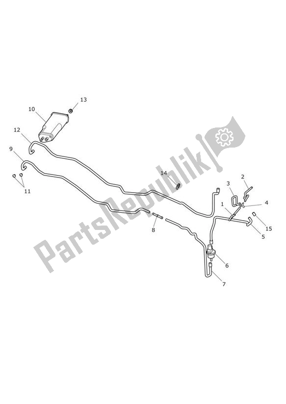 Tutte le parti per il Evaporative Loss Control System del Triumph Trophy 1215 2013