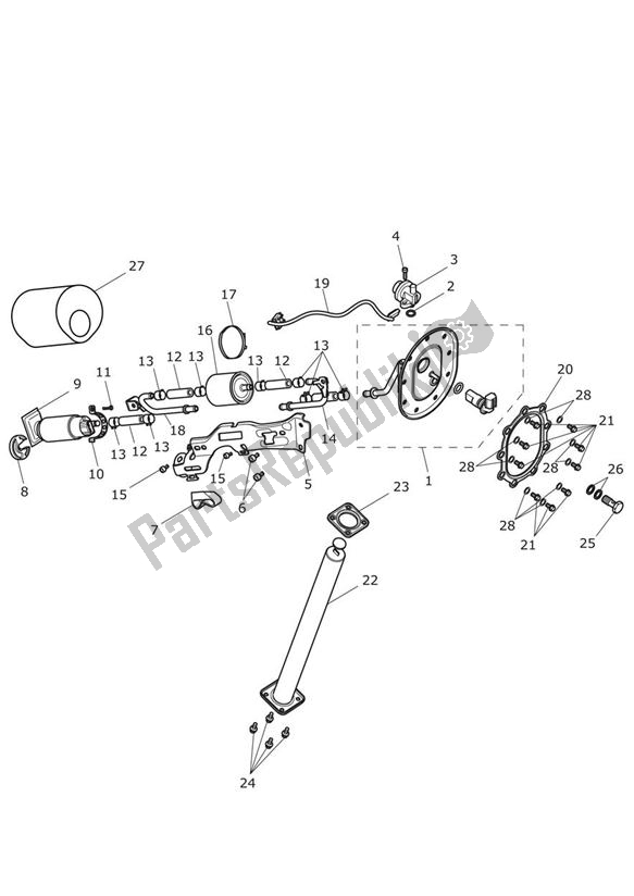 All parts for the Fuel Pump & Fittings of the Triumph Trophy 1215 2013