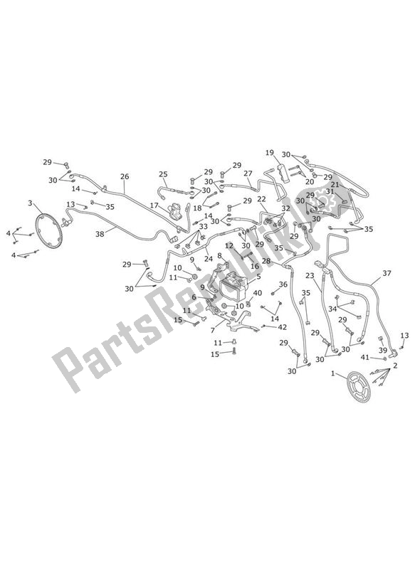 All parts for the Abs System of the Triumph Trophy 1215 SE 2013