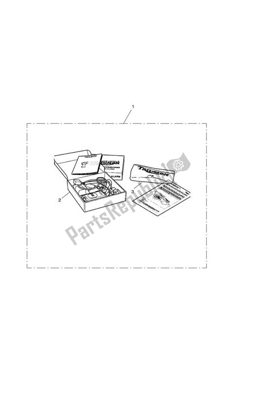 All parts for the Alarm Kit, S4 of the Triumph Trophy 1215 SE 2013