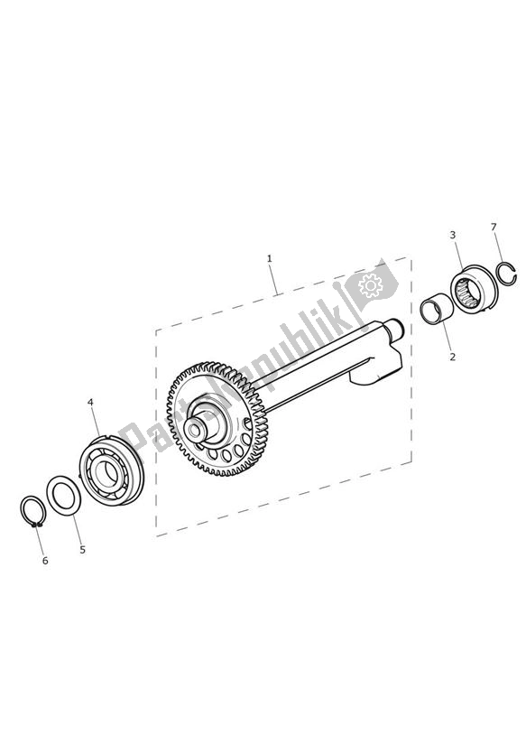 All parts for the Balancer of the Triumph Trophy 1215 SE 2013