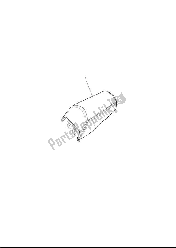 All parts for the Comfort Pillion Seat of the Triumph Trophy 1215 SE 2013