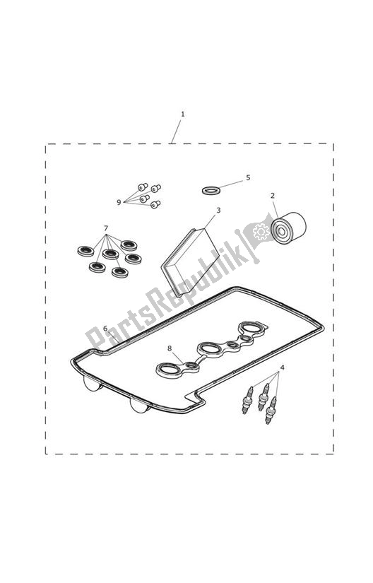 Todas las partes para Engine Service Kit de Triumph Trophy 1215 SE 2013