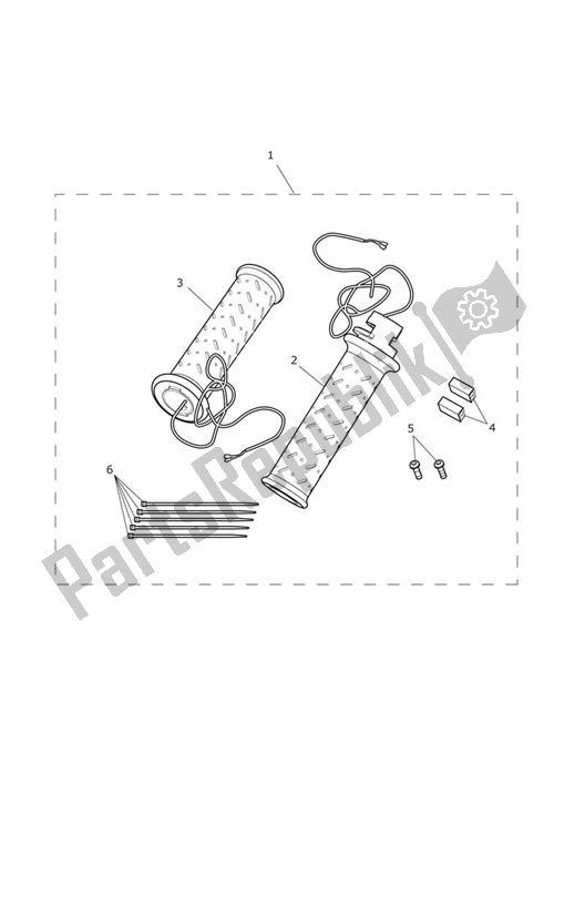 Todas las partes para Heated Grip Kit de Triumph Trophy 1215 SE 2013