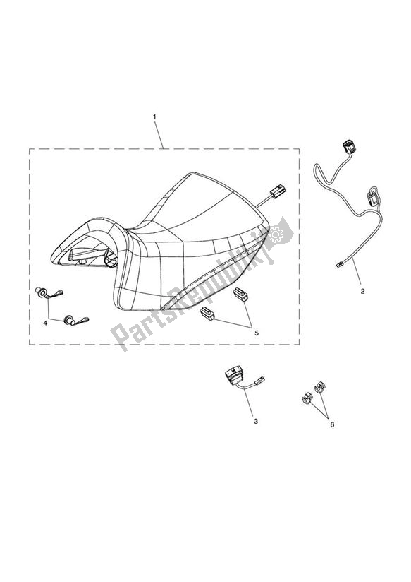 Todas las partes para Heated Rider Seat de Triumph Trophy 1215 SE 2013
