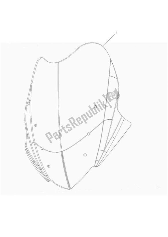 Todas las partes para High Touring Screen, Quantum de Triumph Trophy 1215 SE 2013