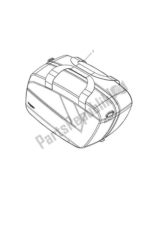 All parts for the Pannier Bag, Inner of the Triumph Trophy 1215 SE 2013