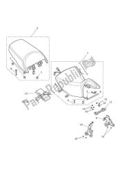 conjunto de assento e kit de ferramentas