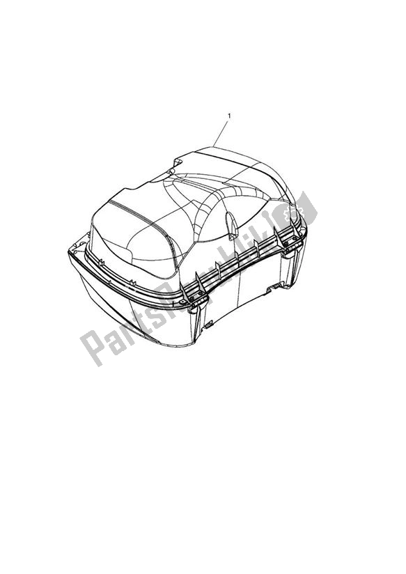 All parts for the Top Box, Coverless of the Triumph Trophy 1215 SE 2013