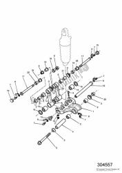 tringlerie de suspension arrière