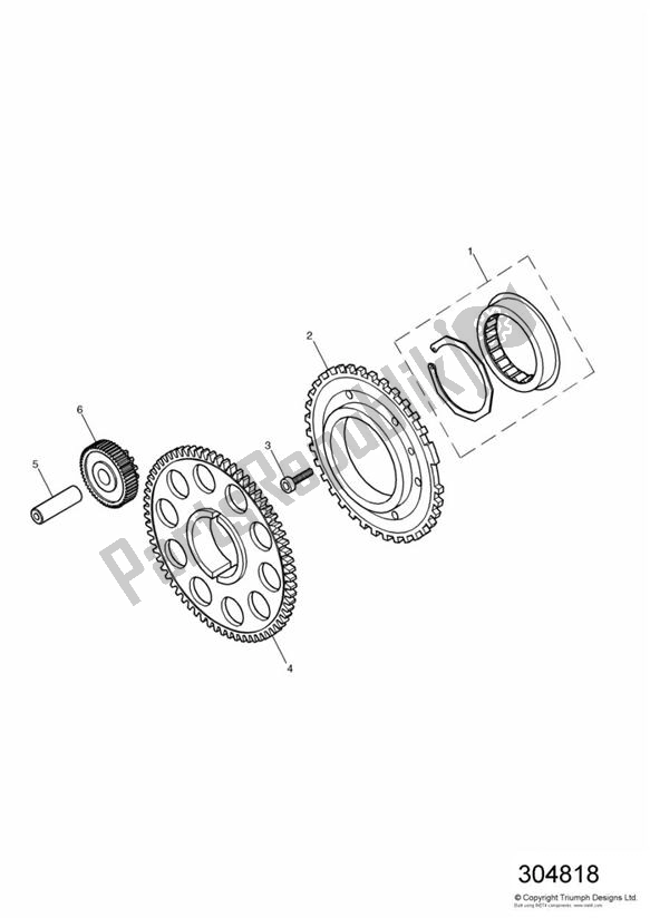 Wszystkie części do Alternator I Rozrusznik Triumph TT 600 2000 - 2003