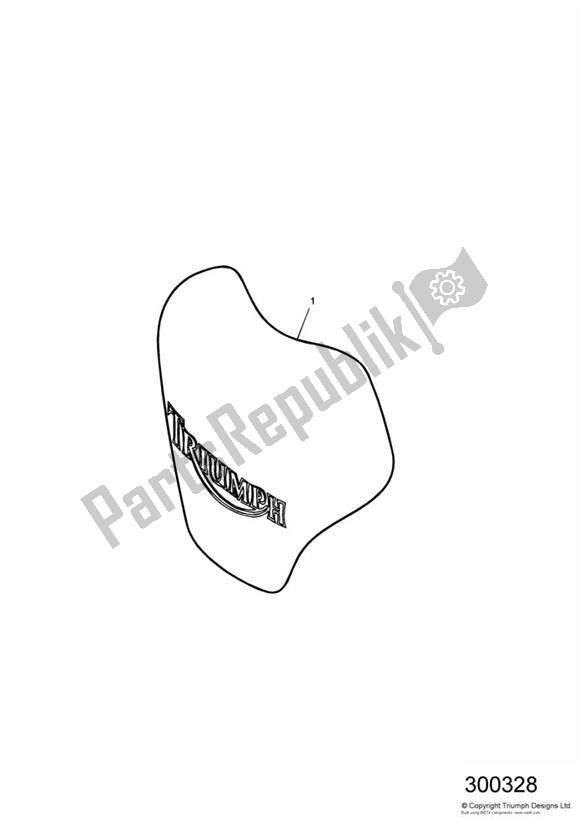 All parts for the Tank Pad, Carbon Fibre of the Triumph TT 600 2000 - 2003