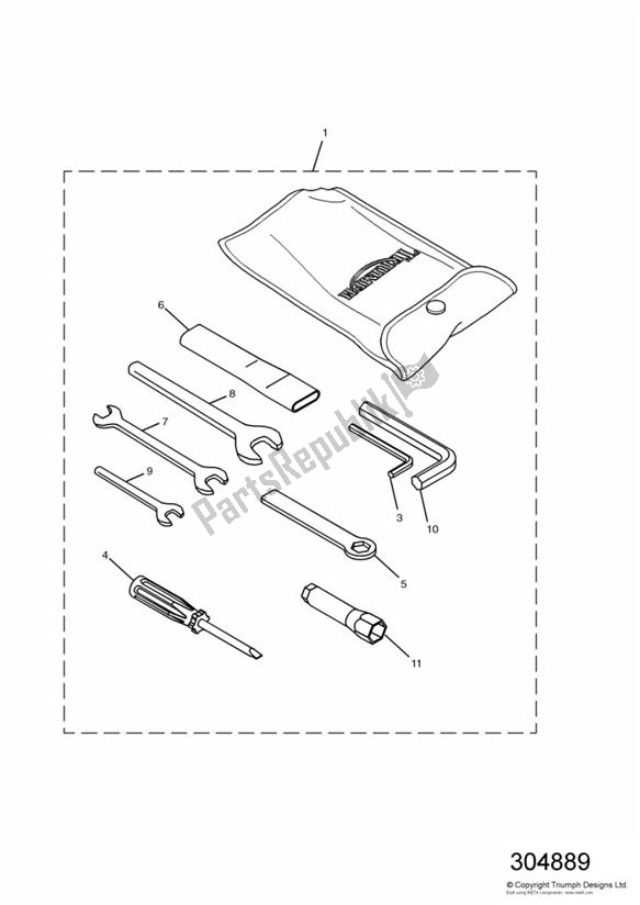 Todas las partes para Kit De Herramientas de Triumph TT 600 2000 - 2003