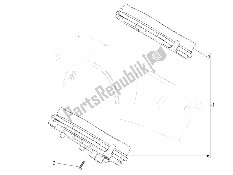 Tutte le parti per il Quadro Strumenti-quadro Comandi del Vespa Primavera 50 4T 4V 2014