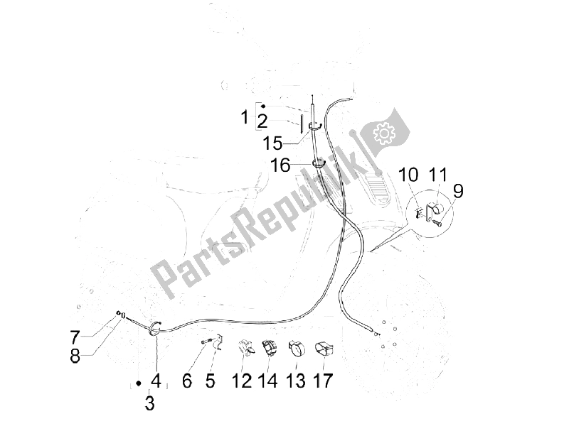 Tutte le parti per il Trasmissioni del Vespa S 125 4T Vietnam 2009