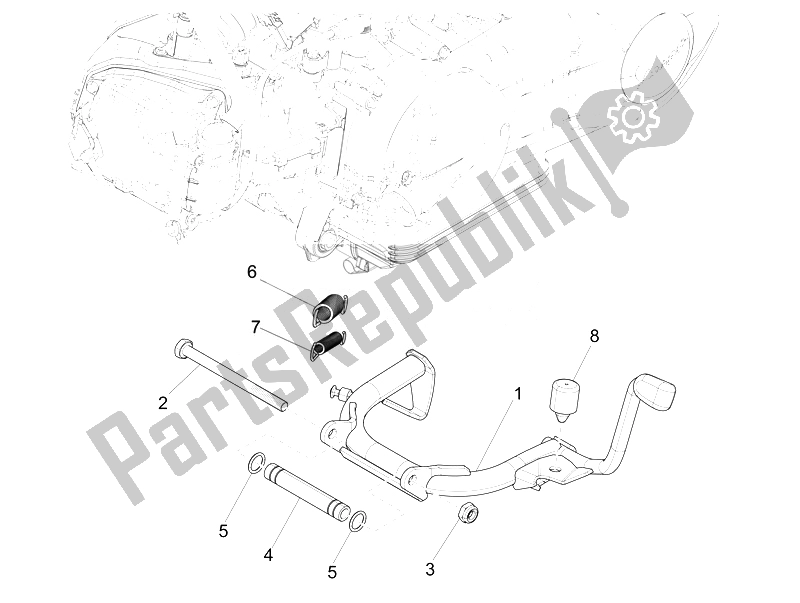 All parts for the Stand/s of the Vespa Vespa Sprint 50 4T 4V EU 2014
