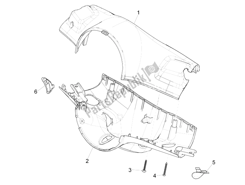 Toutes les pièces pour le Couvertures De Guidon du Vespa 125 4T 3V IE Primavera Vietnam 2014